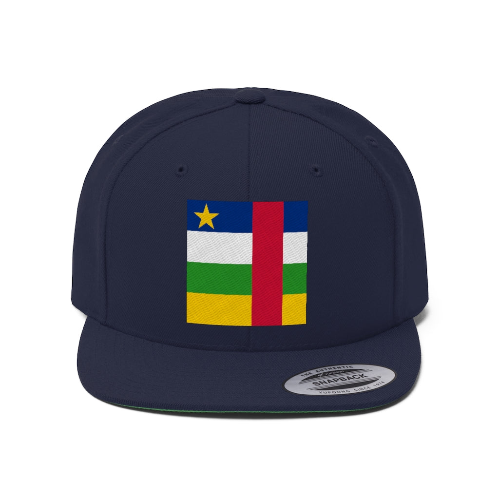 CENTRAL AFRICAN Unisex Flat Bill Hat
