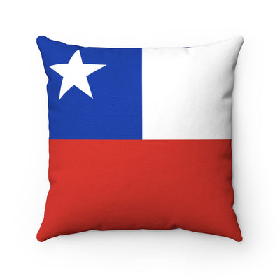 Chile flag Spun Polyester Square Pillow
