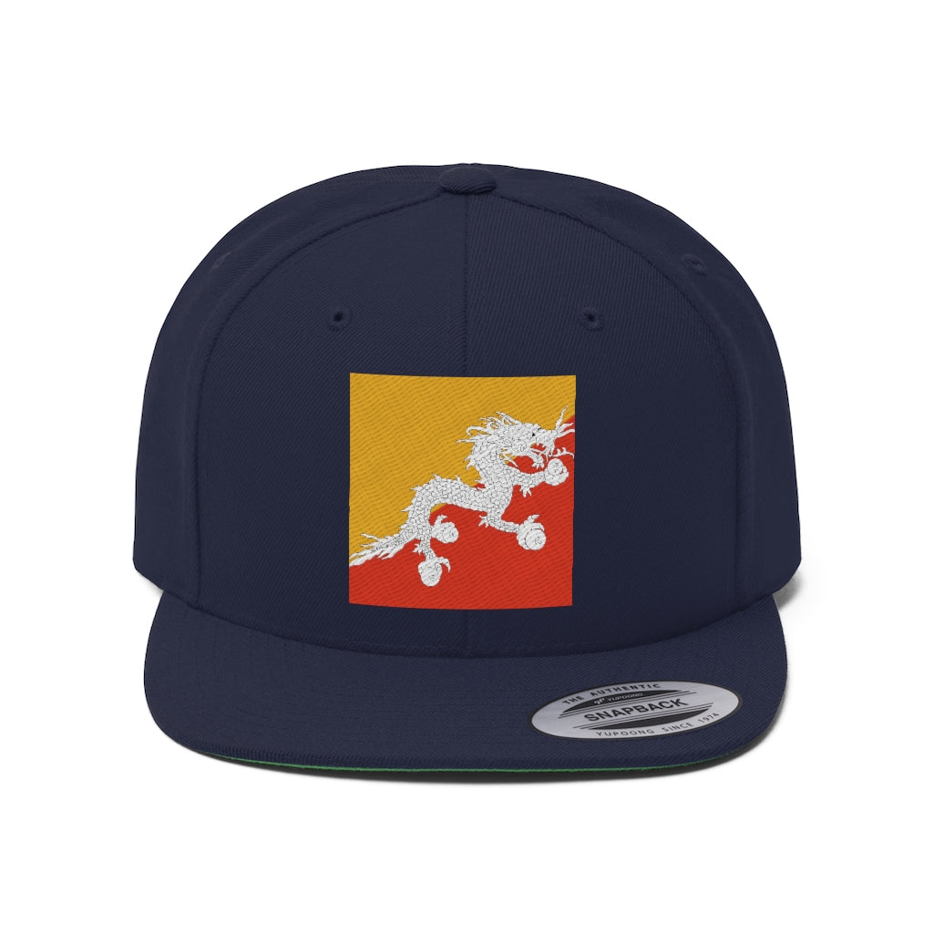 BHUTAN Unisex Flat Bill Hat