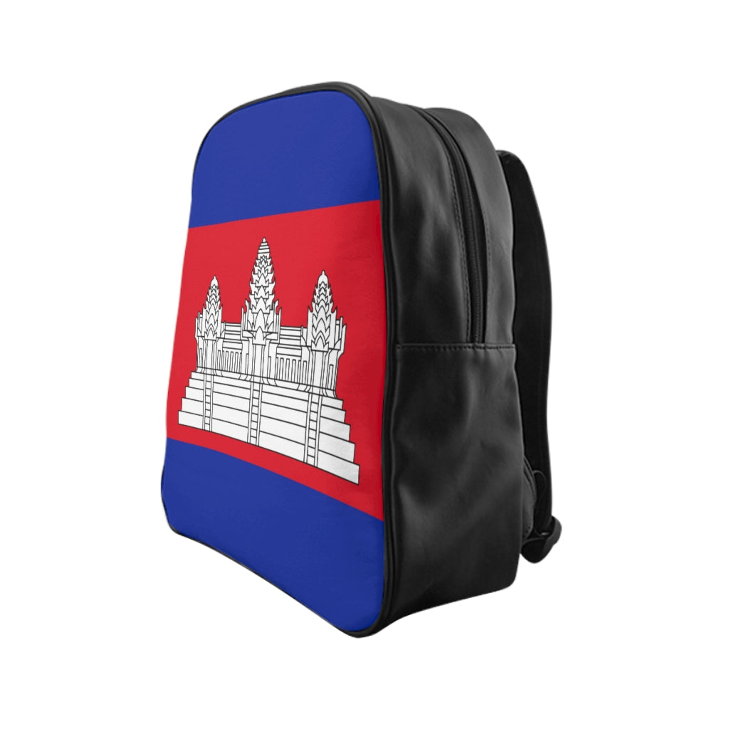 CAMBODIA FLAG School Backpack