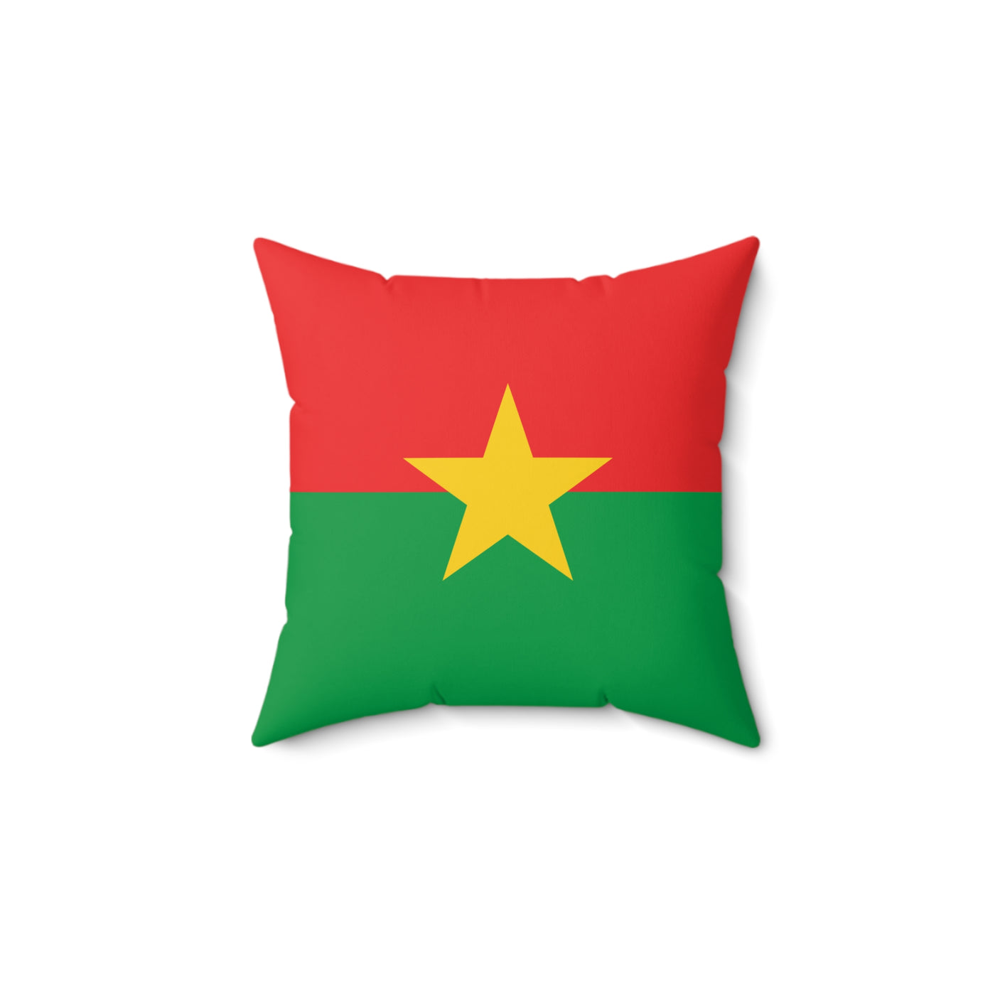 Burkina Faso flag Spun Polyester Square Pillow