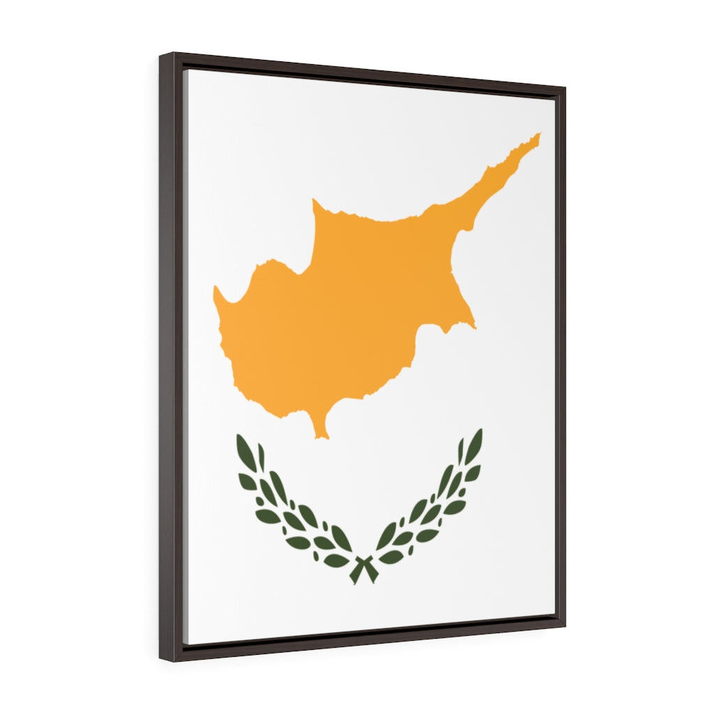 CYPRUS Vertical Framed Premium Gallery Wrap Canvas