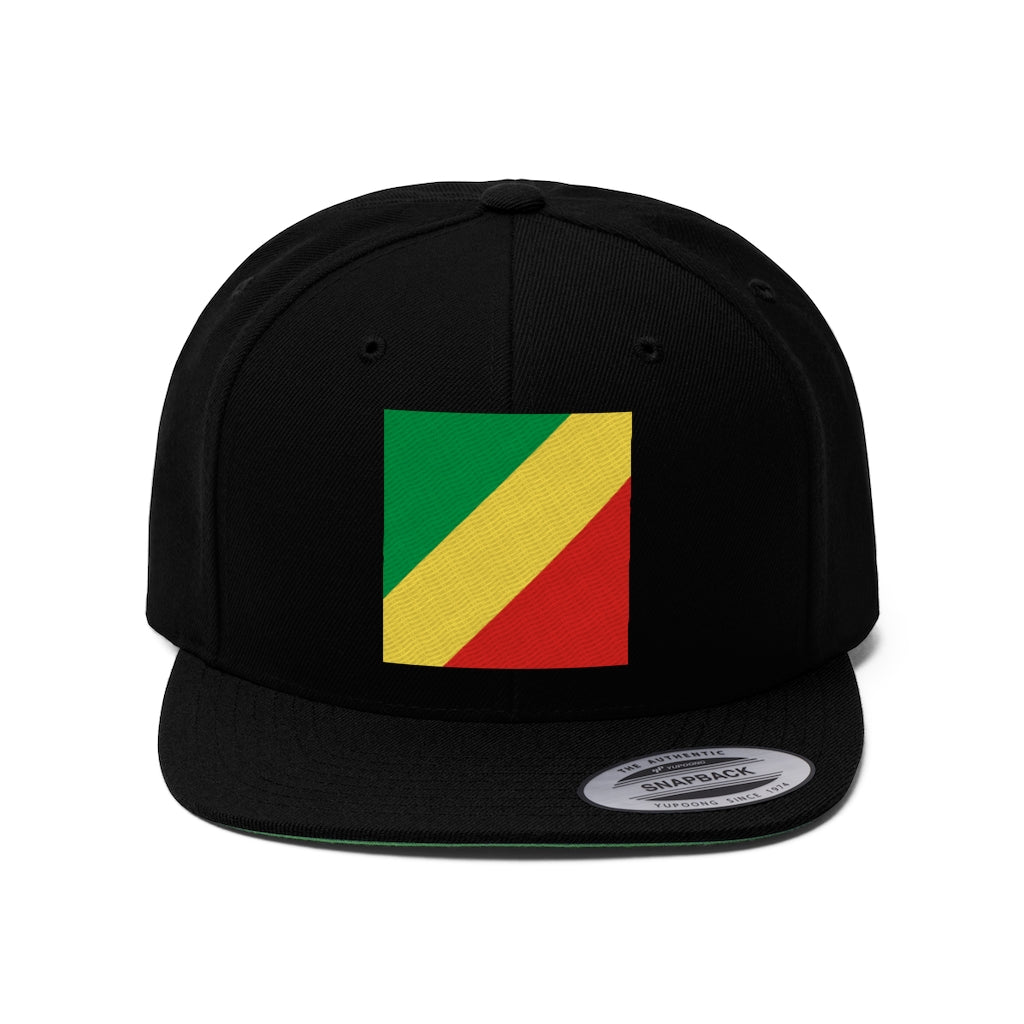 CONGO REPUBLIC Unisex Flat Bill Hat