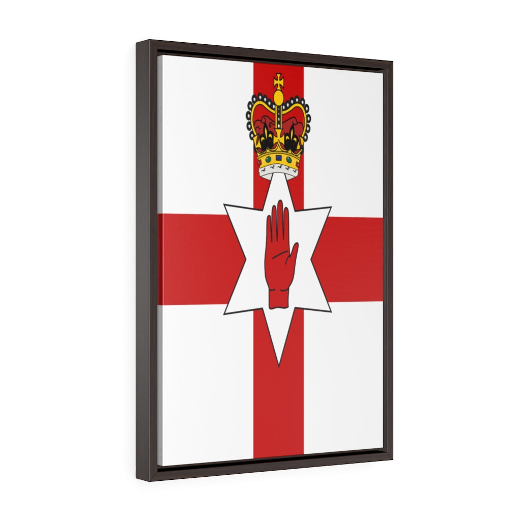 NORTHERN IRELAND Vertical Framed Premium Gallery Wrap Canvas