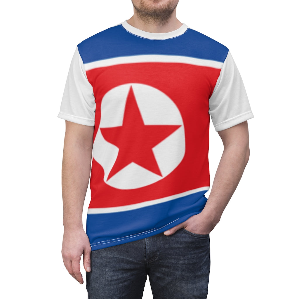 North Korea Unisex AOP Cut & Sew Tee