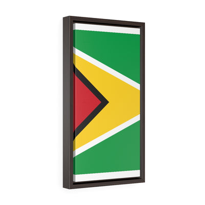 GUYANA Vertical Framed Premium Gallery Wrap Canvas