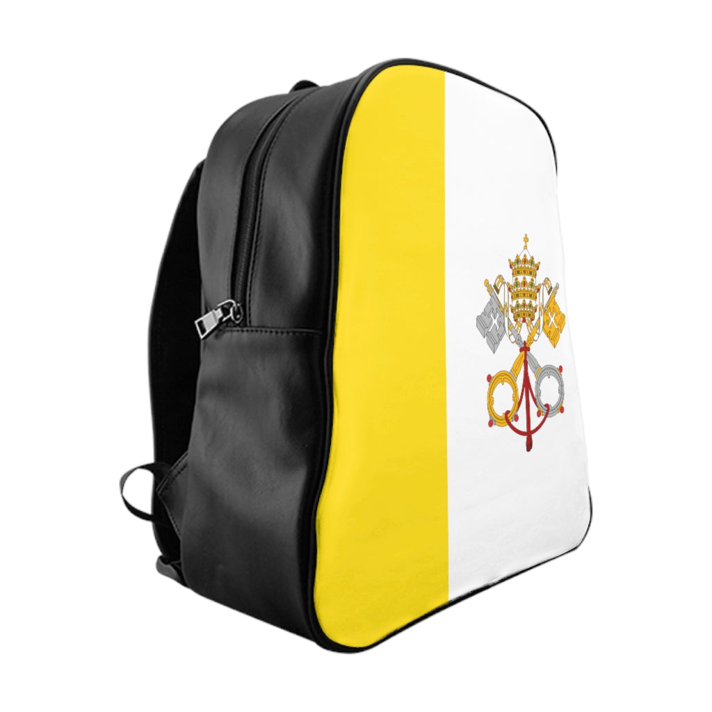 VATICAN CITY FLAG School Backpack