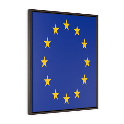 EUROPE Vertical Framed Premium Gallery Wrap Canvas