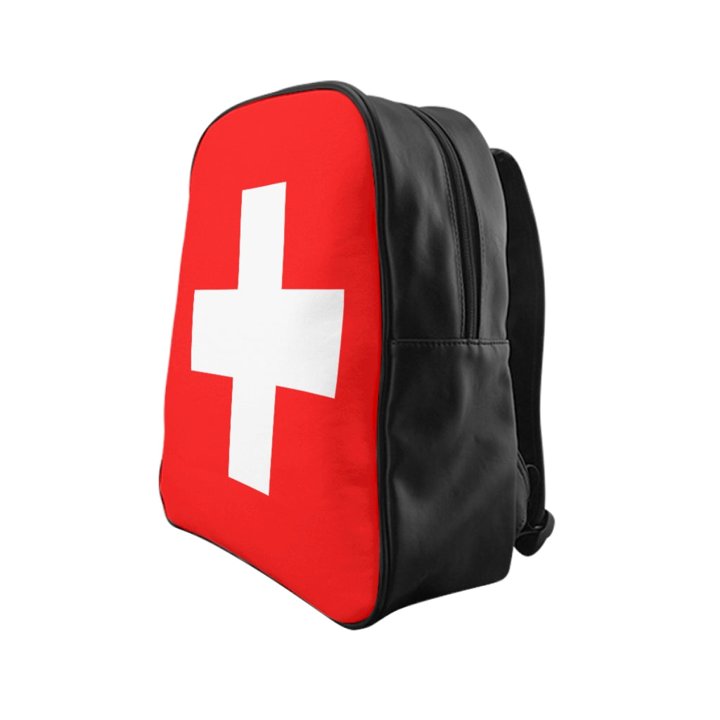 SWITZERLAND FLAG School Backpack