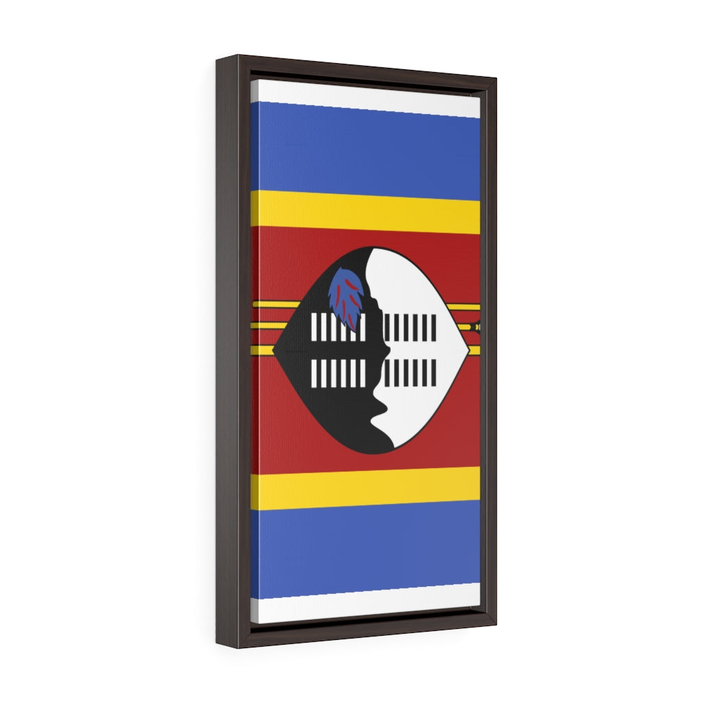 SWAZILAND Vertical Framed Premium Gallery Wrap Canvas