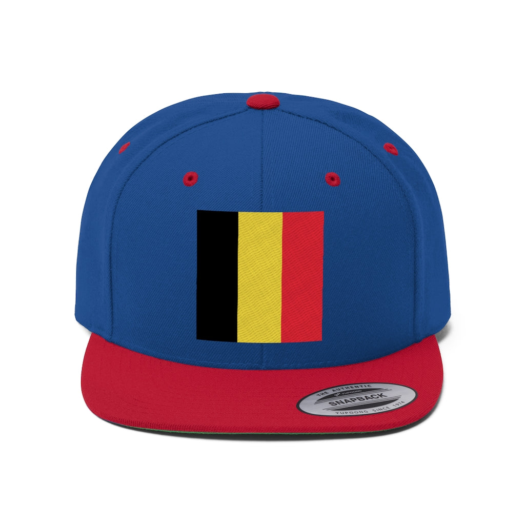 BELGIUM Unisex Flat Bill Hat