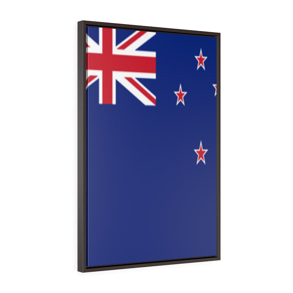 NEW ZEALAND Vertical Framed Premium Gallery Wrap Canvas