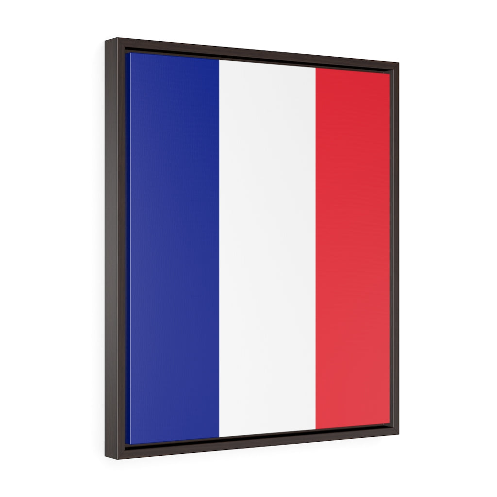 FRANCE Vertical Framed Premium Gallery Wrap Canvas