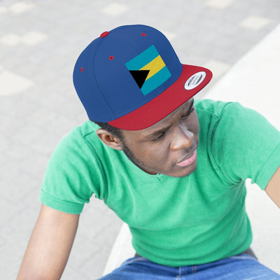 BAHAMAS FLAG Unisex Flat Bill Hat