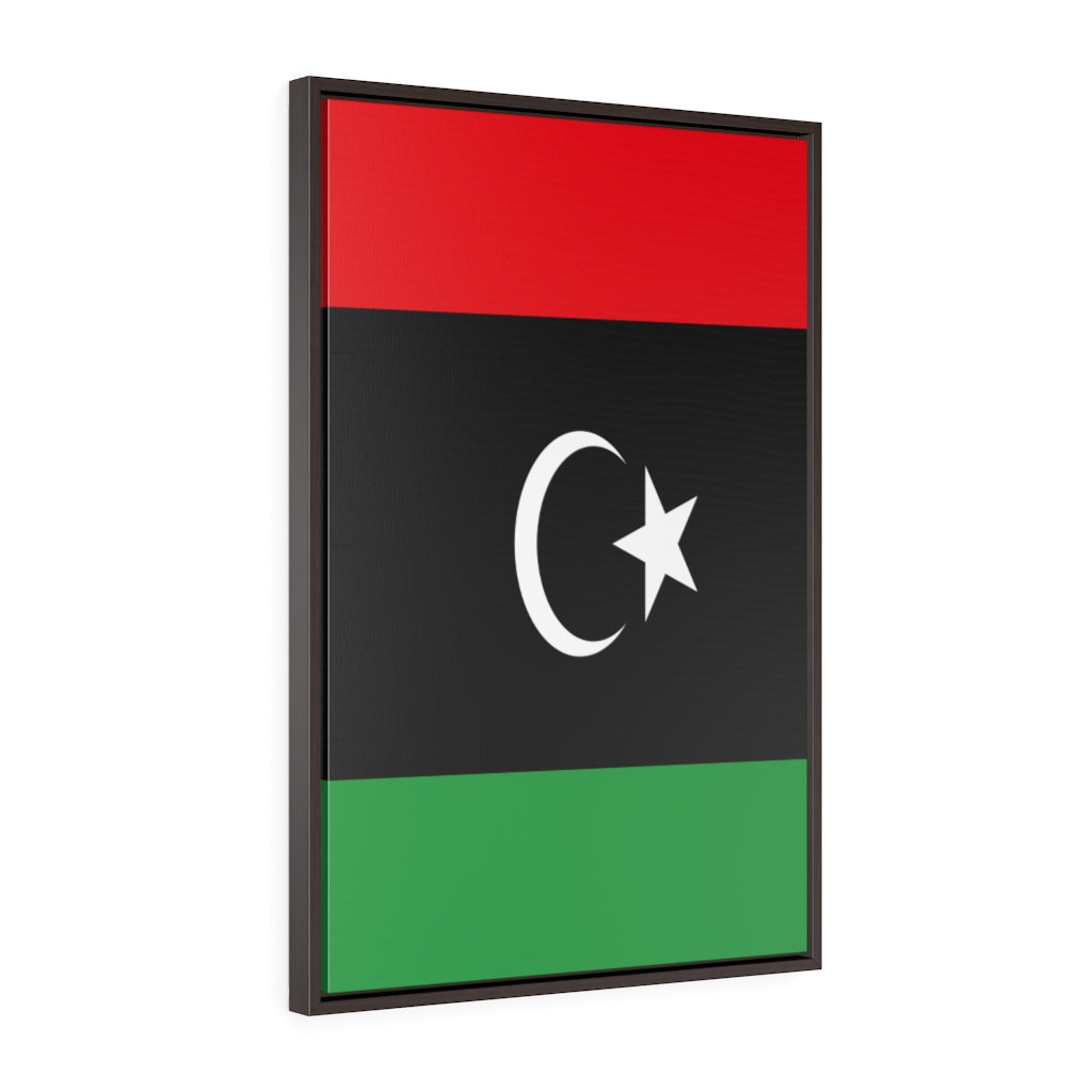 LIBYA Vertical Framed Premium Gallery Wrap Canvas