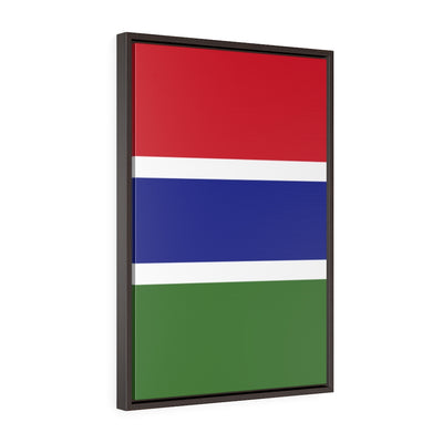 GAMBIA Vertical Framed Premium Gallery Wrap Canvas