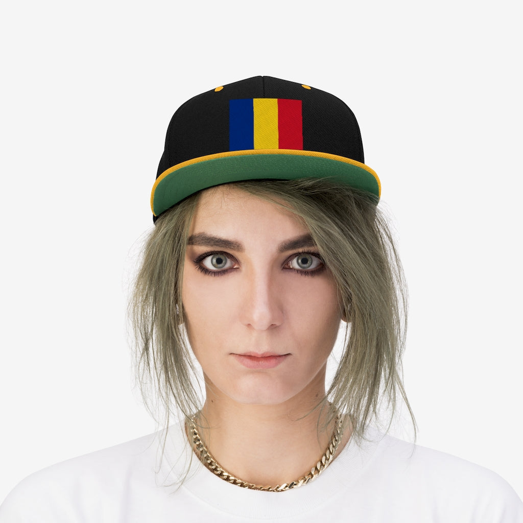 ROMANIA Unisex Flat Bill Hat