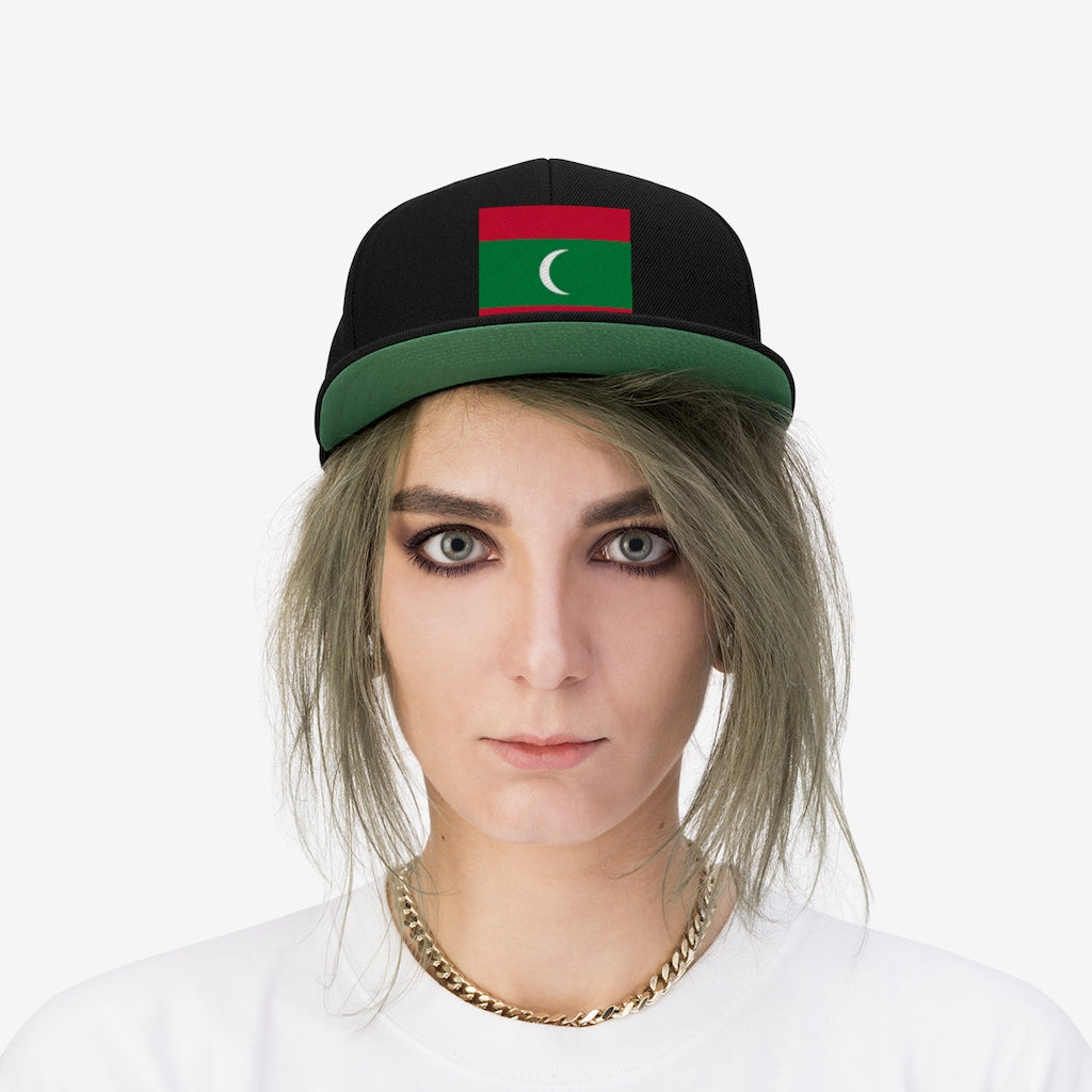 MALDIVES Unisex Flat Bill Hat