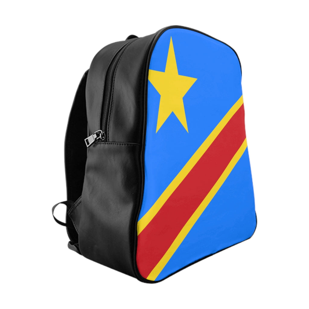 CONGO DEMOCRATIC REPUBLIC FLAG School Backpack