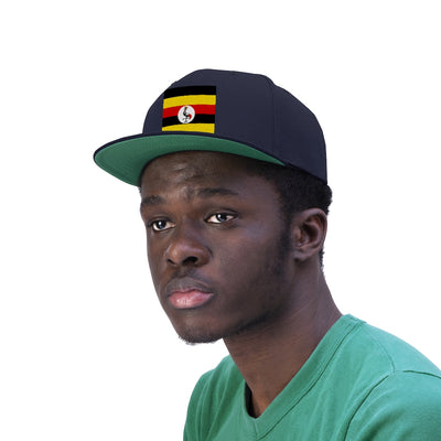 UGANDA Unisex Flat Bill Hat