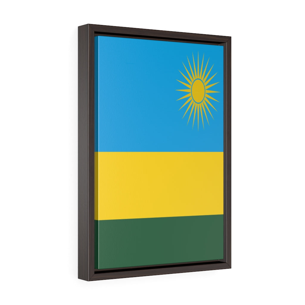 RWANDA Vertical Framed Premium Gallery Wrap Canvas