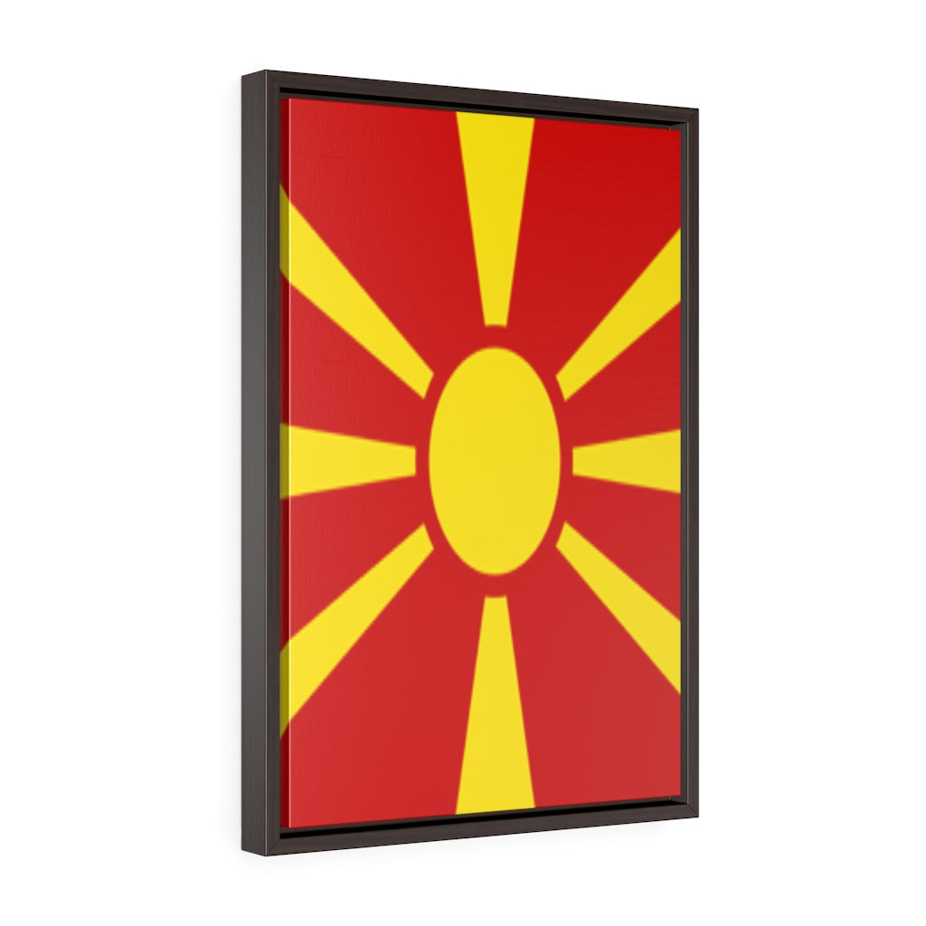 MACEDONIA Vertical Framed Premium Gallery Wrap Canvas