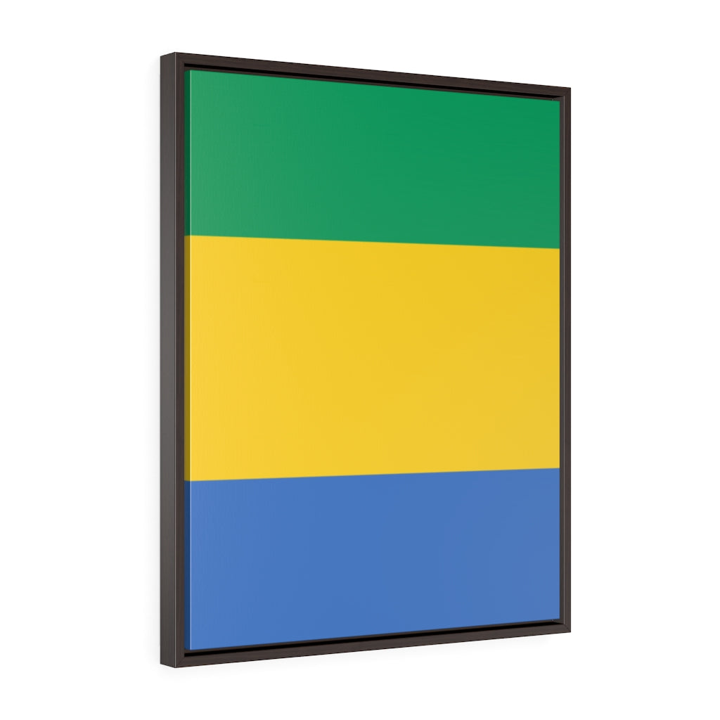 GABON Vertical Framed Premium Gallery Wrap Canvas