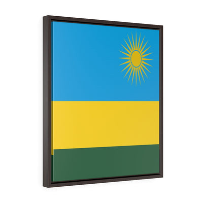 RWANDA Vertical Framed Premium Gallery Wrap Canvas