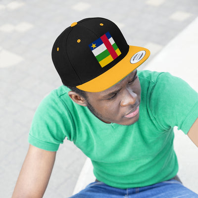 CENTRAL AFRICAN Unisex Flat Bill Hat