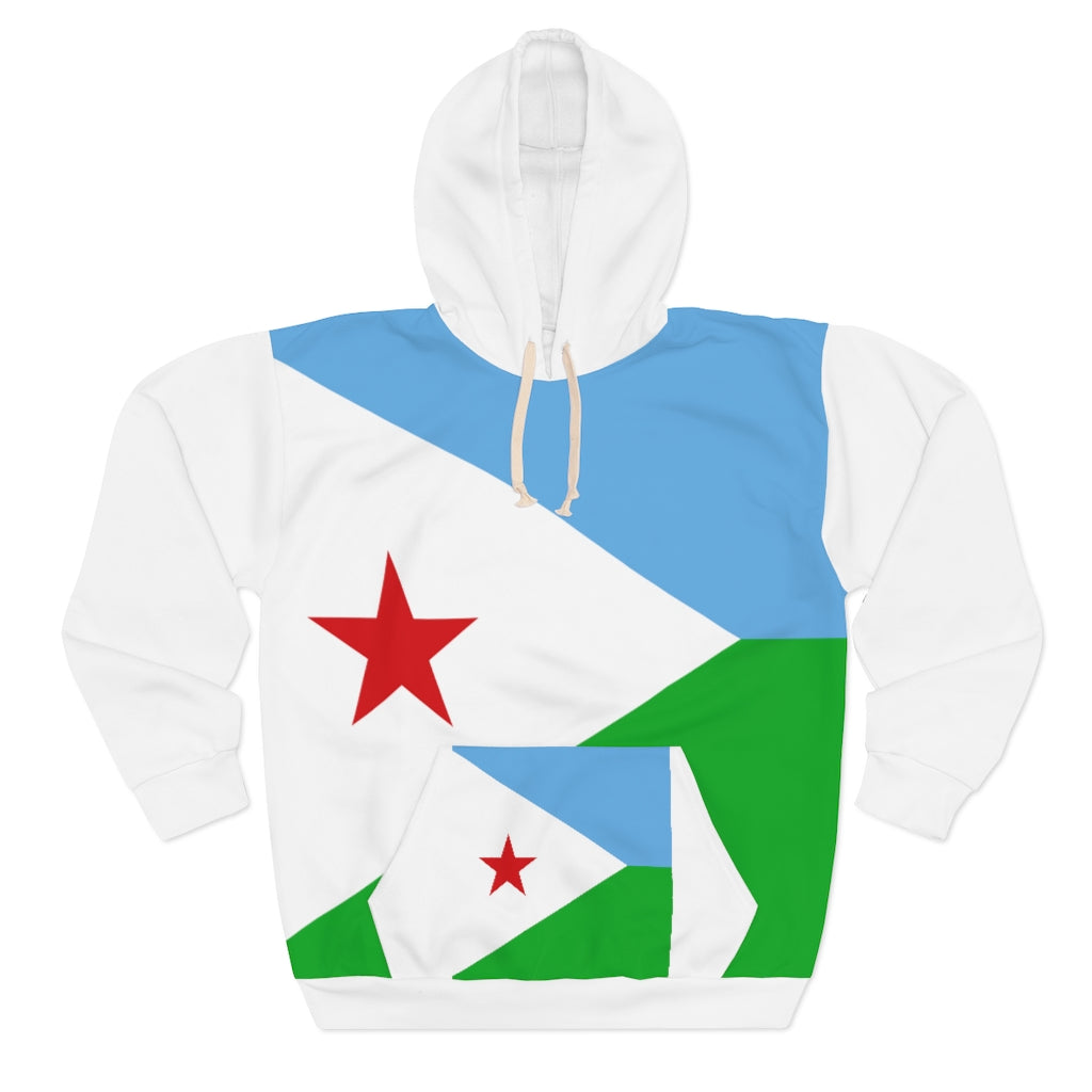 Djibouti AOP Unisex Pullover Hoodie