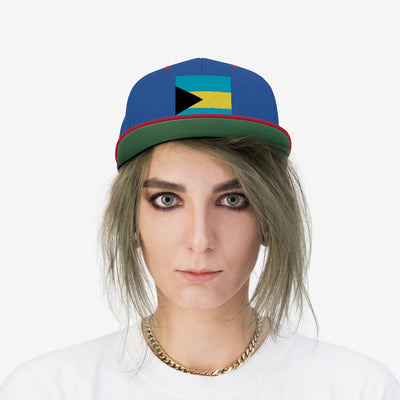 BAHAMAS FLAG Unisex Flat Bill Hat