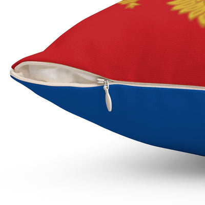 Montenegro flag Spun Polyester Square Pillow