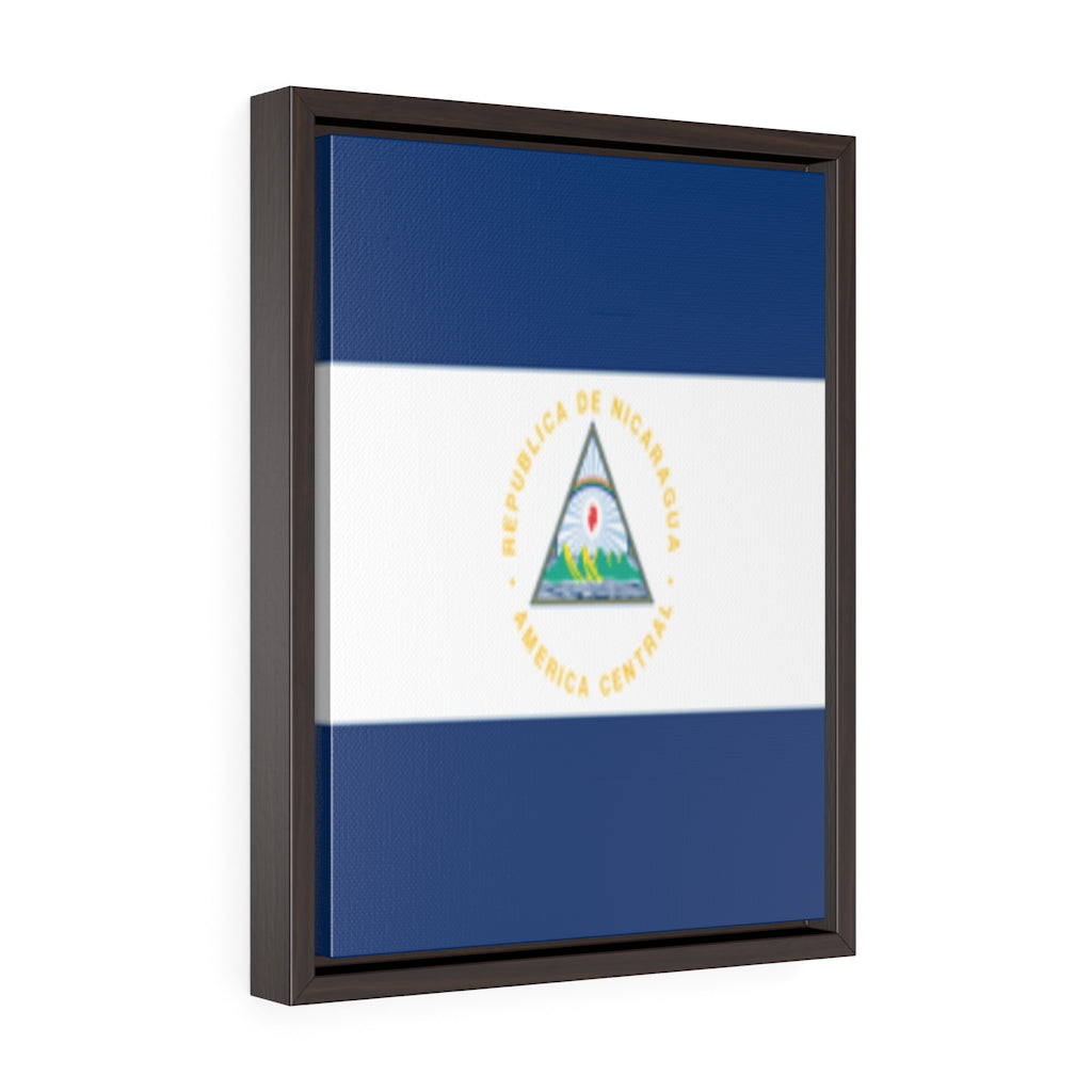 NICARAGUA Vertical Framed Premium Gallery Wrap Canvas