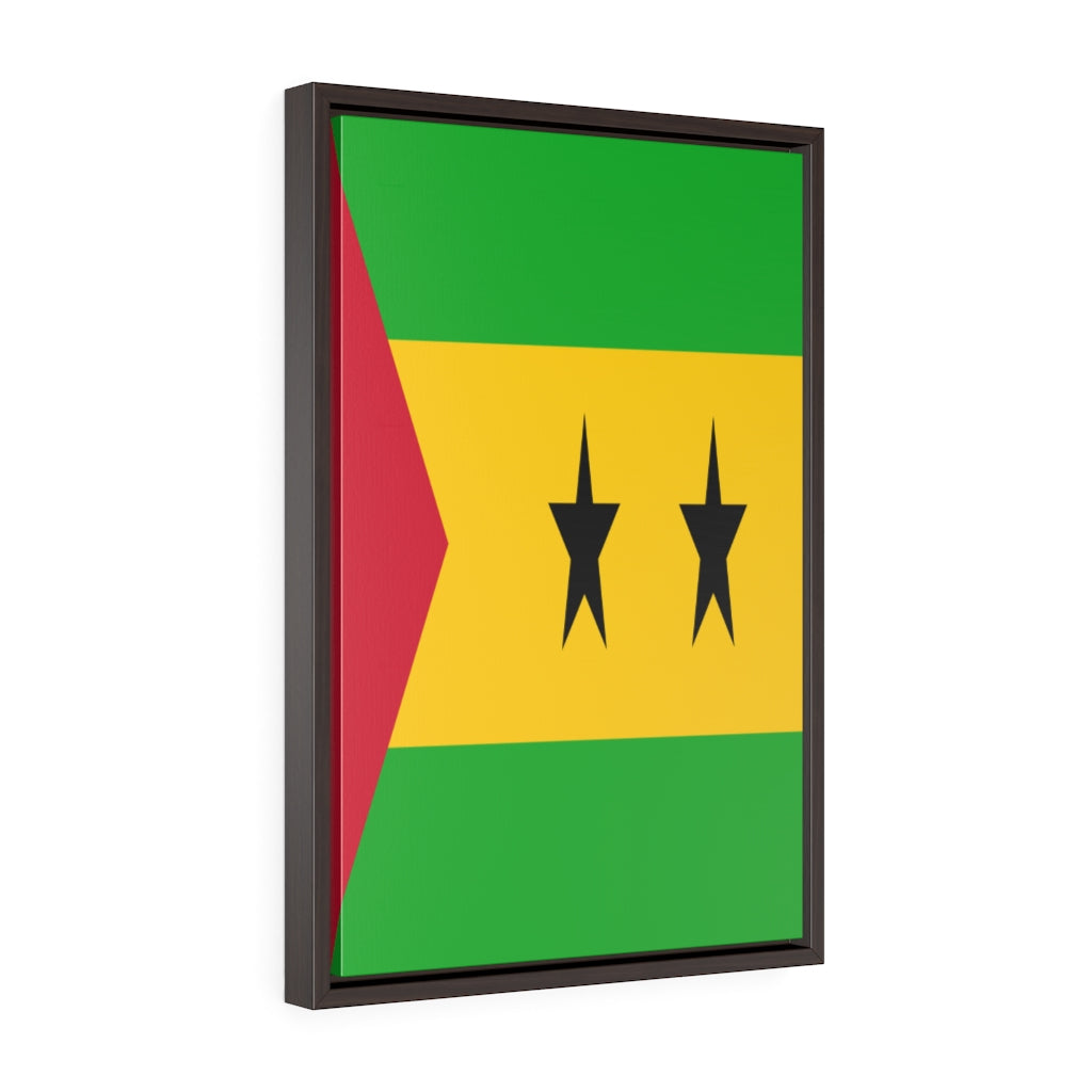 SAO TOME Vertical Framed Premium Gallery Wrap Canvas