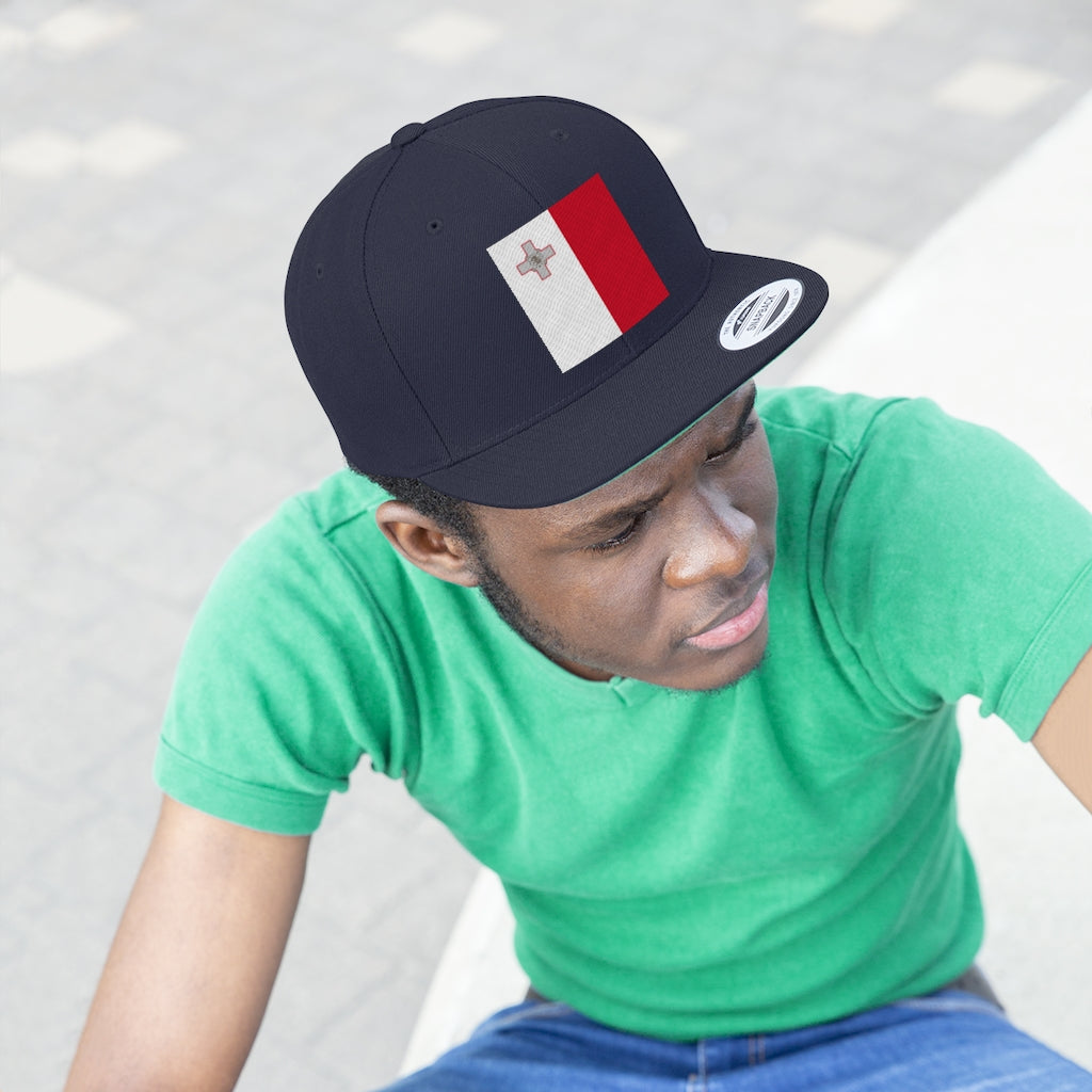 MALTA Unisex Flat Bill Hat