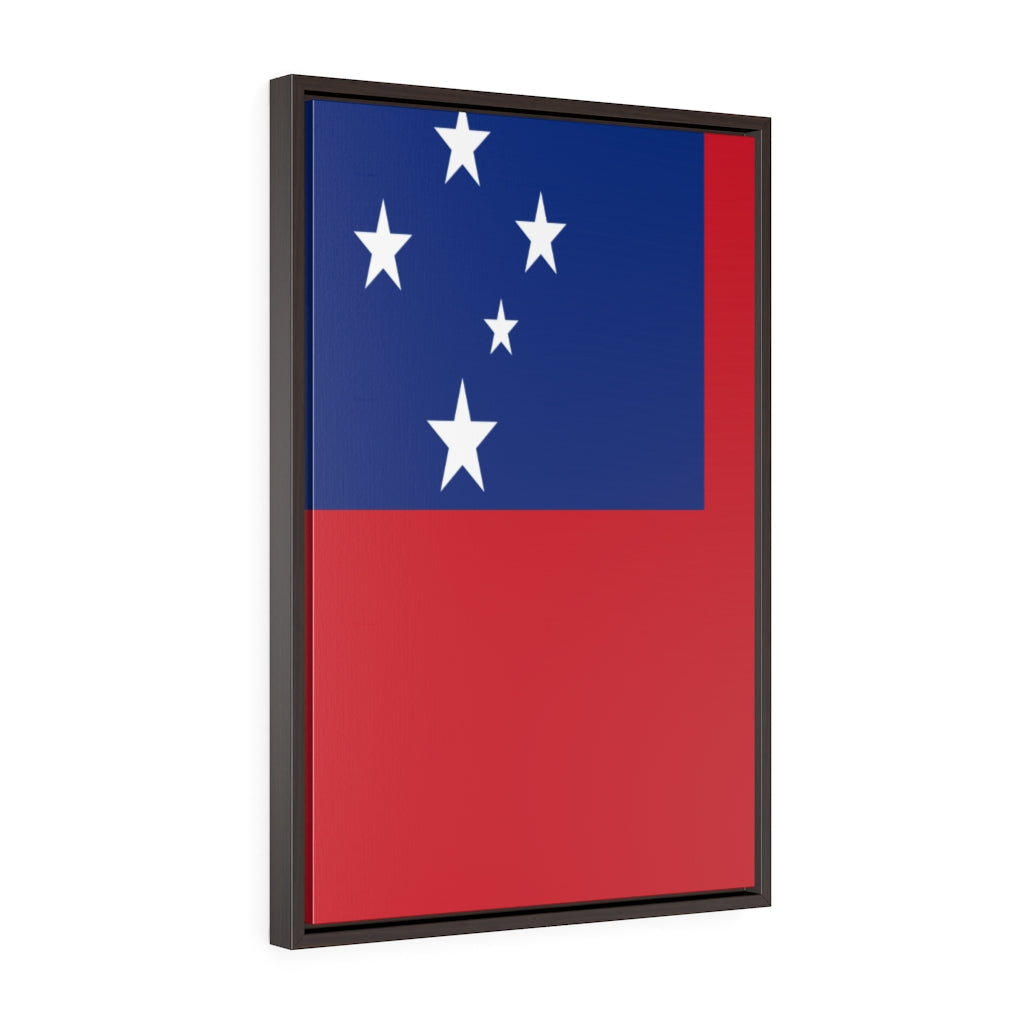 SAMOA Vertical Framed Premium Gallery Wrap Canvas