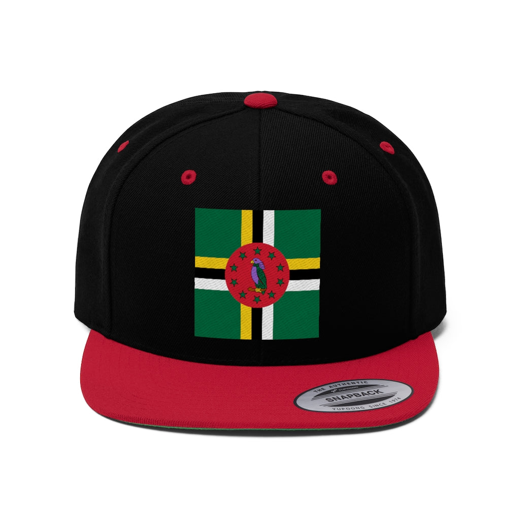 DOMINICA Unisex Flat Bill Hat