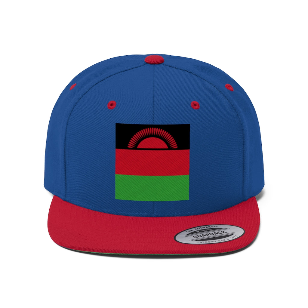 MALAWI Unisex Flat Bill Hat