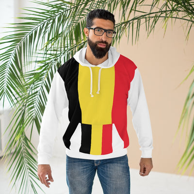 Belgium AOP Unisex Pullover Hoodie