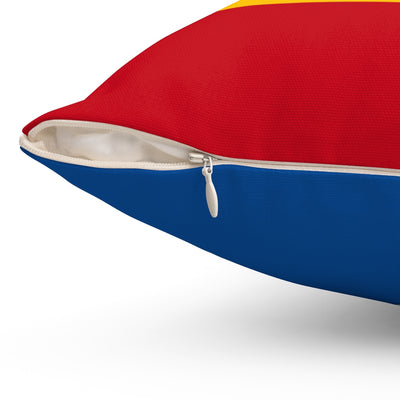 Spain flag Spun Polyester Square Pillow