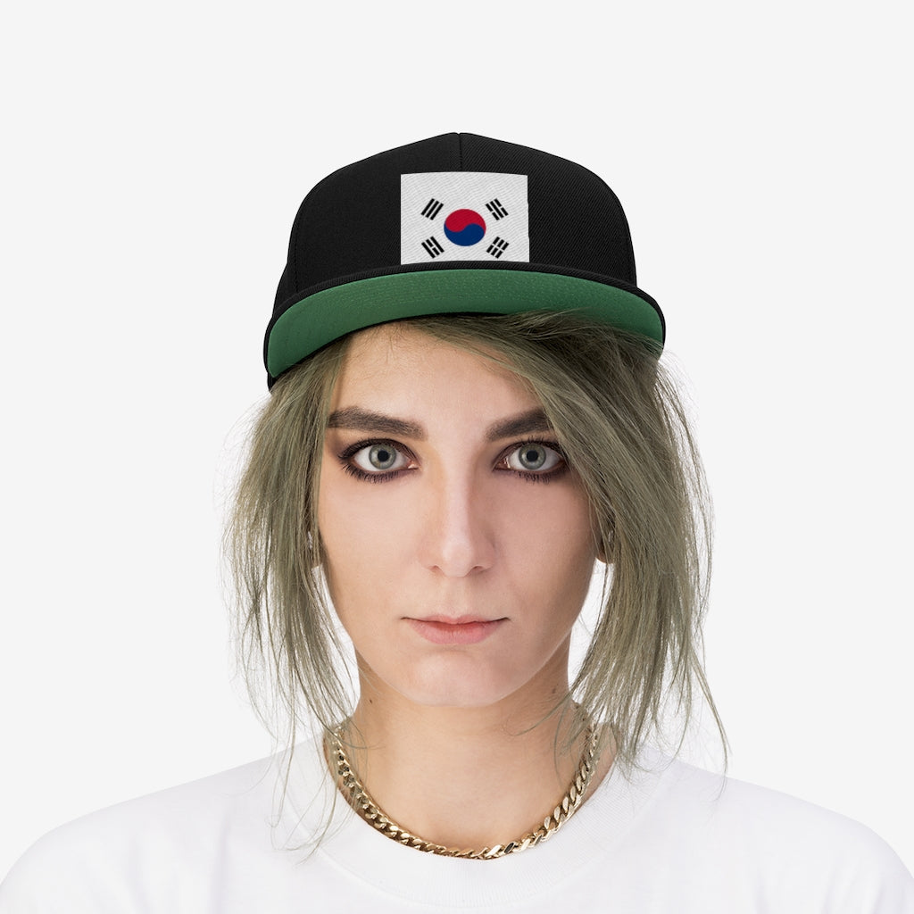 SOUTH KOREA Unisex Flat Bill Hat