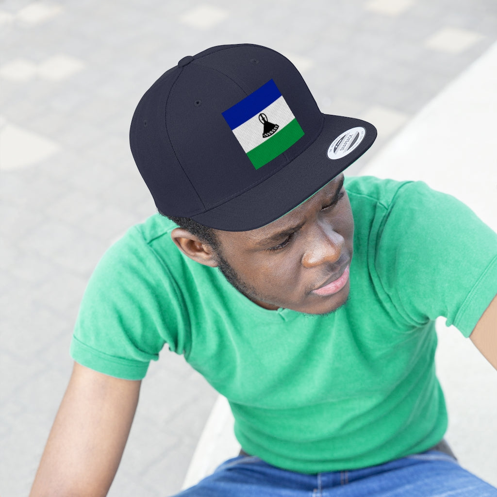 LESOTHO Unisex Flat Bill Hat