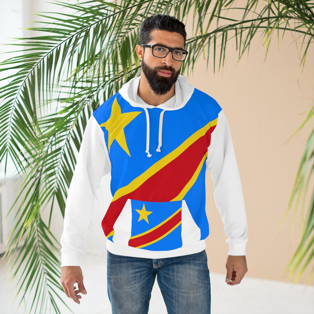 Congo democratic republic  AOP Unisex Pullover Hoodie