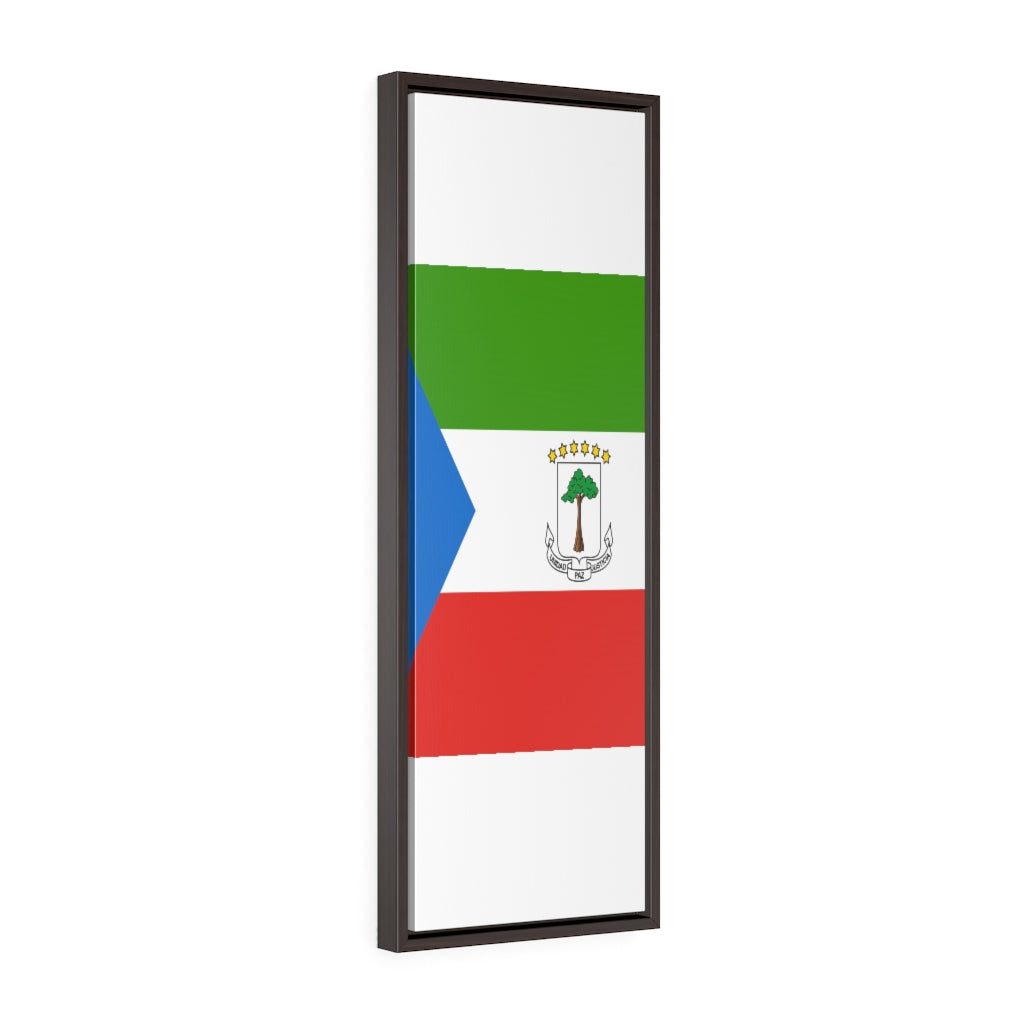 EQUATORIAL GUINEA Vertical Framed Premium Gallery Wrap Canvas