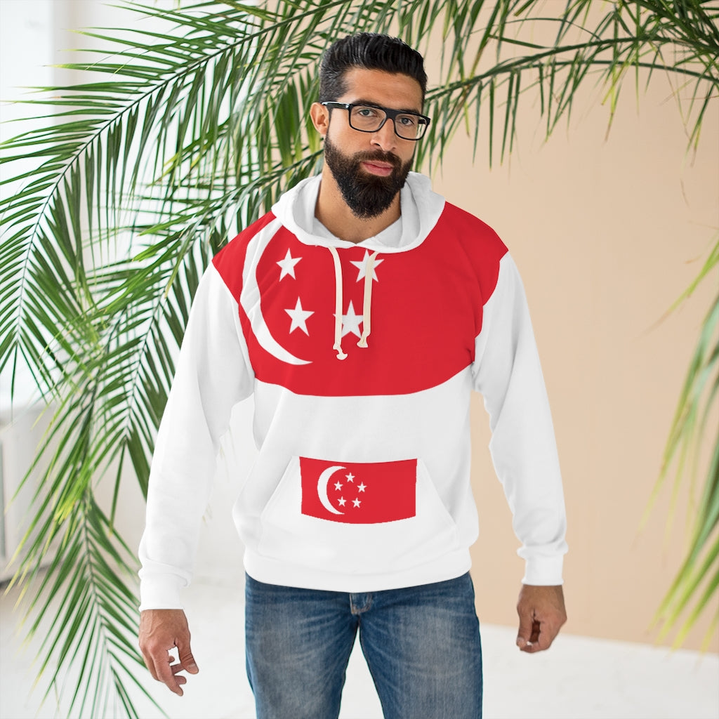 SINGAPORE AOP Unisex Pullover Hoodie