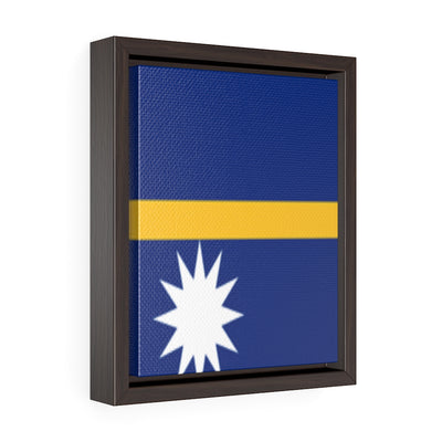 NAURU Vertical Framed Premium Gallery Wrap Canvas