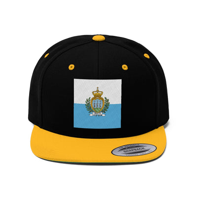 SAN MARINO Unisex Flat Bill Hat