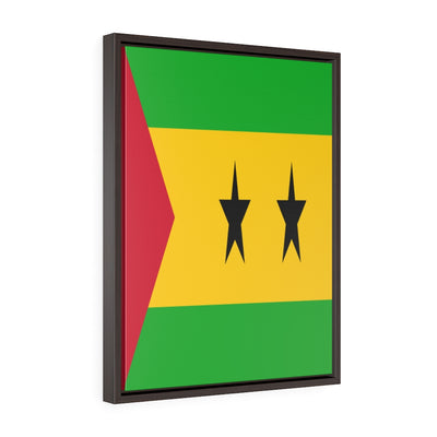 SAO TOME Vertical Framed Premium Gallery Wrap Canvas