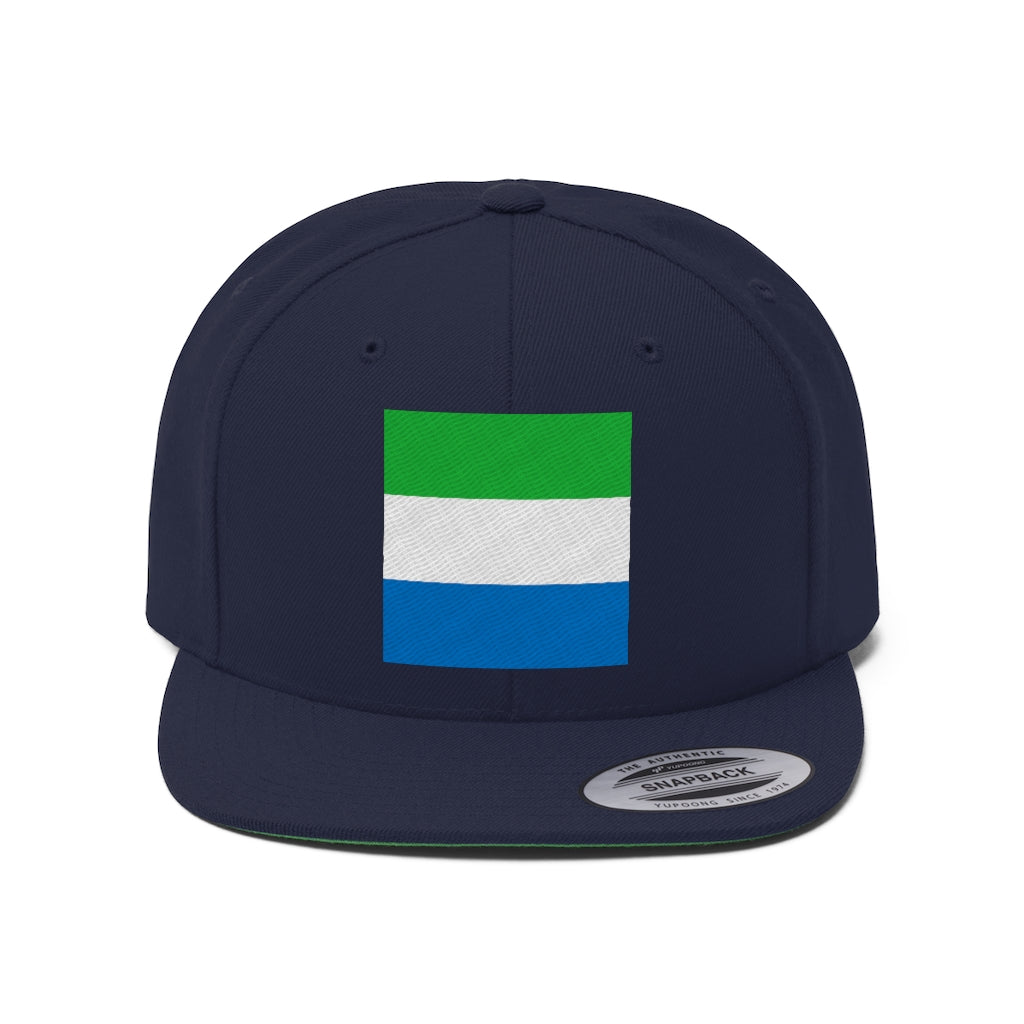 SIERRA LEONE Unisex Flat Bill Hat