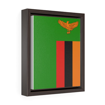 ZAMBIA Vertical Framed Premium Gallery Wrap Canvas